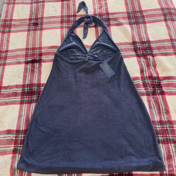 NWT Polo Ralph Lauren Beach Dress Cover Up Dark Blue Regular Fit size S - Picture 5 of 16